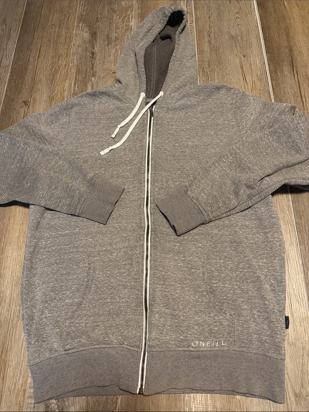 O'Neill Men's Heather Gray Zip-Up Hoodie Sweater
